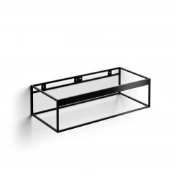 Clou Frame rvs kokerprofielkast 110 cm mat zwart poedercoat