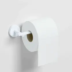 Clou Flat Toiletrolhouder L-vorm zonder klep mat wit