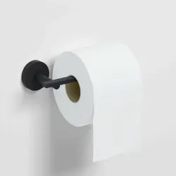 Clou Flat Toiletrolhouder L-vorm zonder klep mat zwart