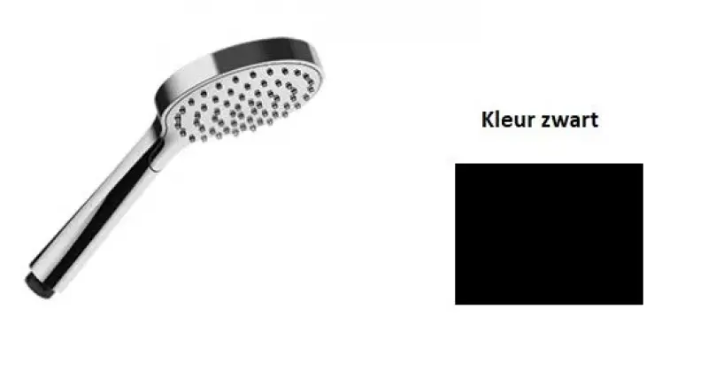 SB Rubinetterie Handshower handdouche mat zwart rond 11cm 1208952994