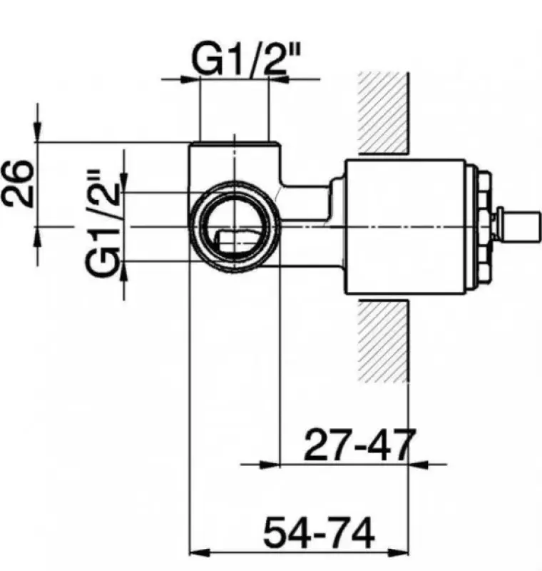Huber inbouwdeel voor douchemengkraan ZB00230004