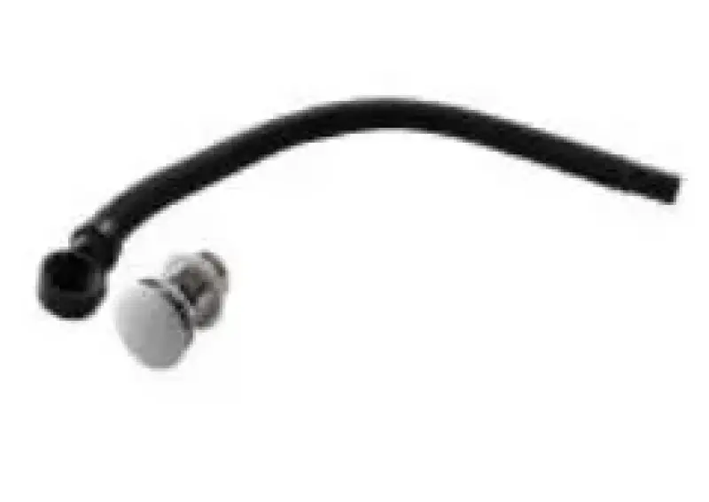 Solid-S solid surface badsifon met solid surface MAT ZWART kapje tbv baden met overloop 1208953124