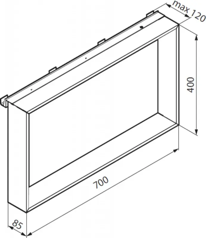 Design Bath douchenis doucherek en handdoekhaak rvs-look voor over douchewand 12089532937