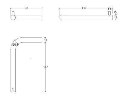 Waterevolution Flow Toiletrolhouder zonder klep geborsteld messing A130LE