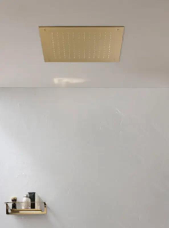 Rubio grote inbouw Regendouche plafonddouchekop 50x50cm PVD geborsteld goud 1208953321