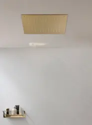 Rubio grote inbouw Regendouche plafonddouchekop 50x50cm PVD geborsteld koper 1208953322
