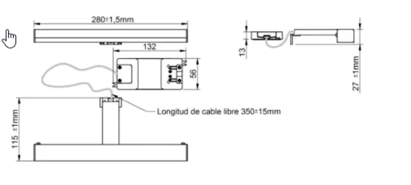 OUTLET DEKKER ALBA 180578 SPIEGELVERLICHTING
