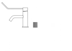 Waterevolution Flow wastafelkraan incl. click plug RVS T11IE