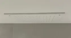 SB Rubinetterie mat wit corian solid surface inbouw vierkante regendouche plafonddouchekop 40cm 1208954083