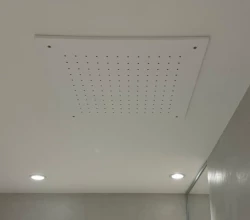 SB Rubinetterie mat wit corian solid surface inbouw vierkante regendouche plafonddouchekop 40cm 1208954083