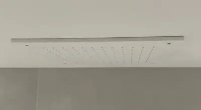 SB Rubinetterie mat wit corian solid surface inbouw vierkante regendouche plafonddouchekop 40cm 1208954083
