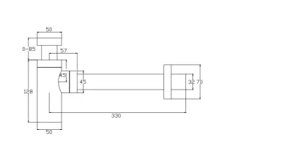 Waterevolution Flow design sifon PVD geborsteld Koper SIF1CPE