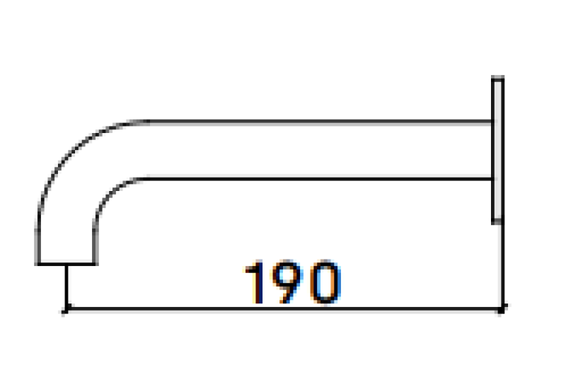 Waterevolution Flow baduitloop 19cm PVD Gun Metal T167119GME