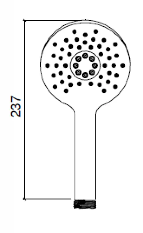Waterevolution ronde handdouche met 3 standen RVS T1620RIE