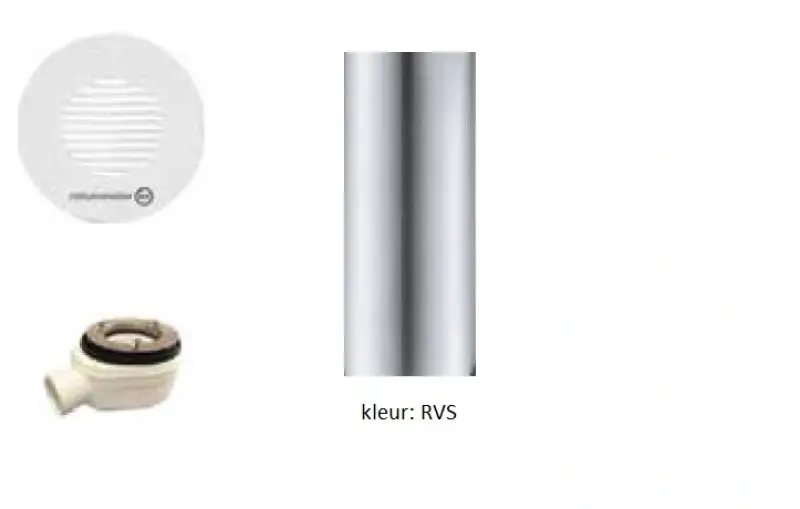 Waterevolution douchebaksifon RVS BDF1D90IE