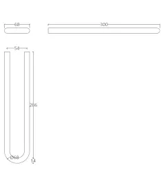 Waterevolution flow handdoekhouder geborsteld messing A115LE