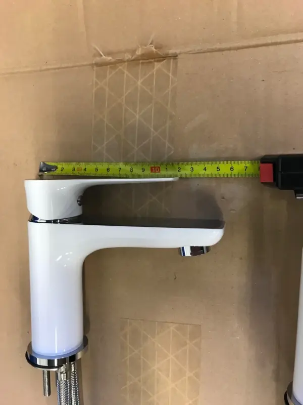 OUTLET 2x wastafelkraan wit-chroom 1208954427 Outlet