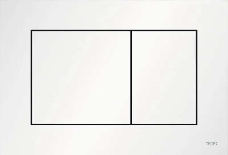 TECE now kunststof WC-bedieningsplaat mat wit 1208954462