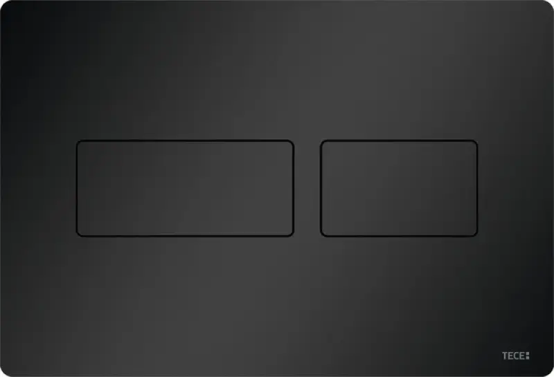 TECE Solid metaal WC-bedieningsplaat mat zwart 1208954463
