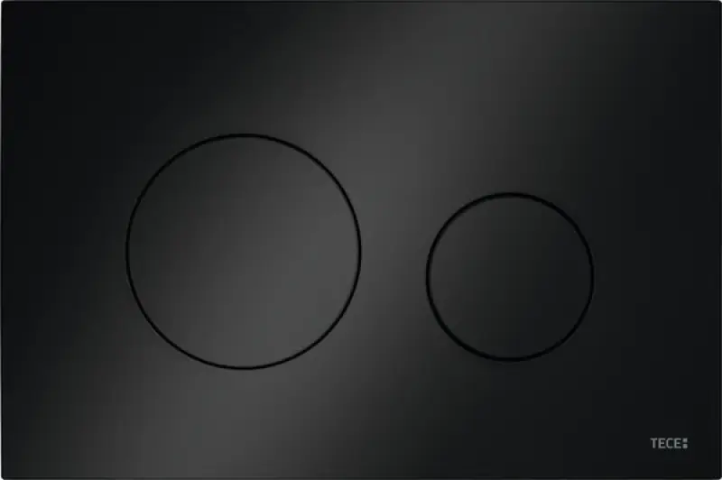 TECE Loop kunststof WC-bedieningsplaat glans zwart 1208954467