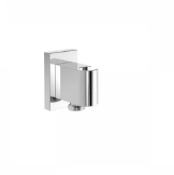 OUTLET Tres Block System wandaansluiting met handdouche houder rond chroom