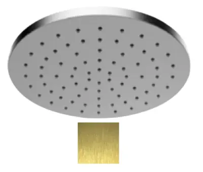 SB Round 316 Regendouche hoofddouche 25cm PVD goud 1208955348