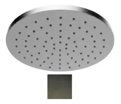 SB Round 316 Regendouche hoofddouche 25cm PVD gun metal 1208955349
