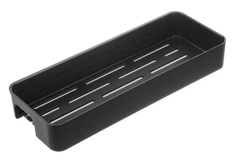 Aquadesign Shower vrijhangende douchekorf doucherekje of douchebakje mat zwart 29x10cm