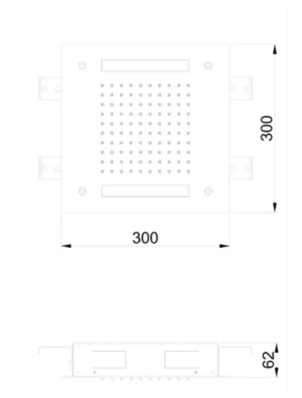 SB Easy  Regendouche inbouw 30x30cm Mat Wit met verlichting 1208955440