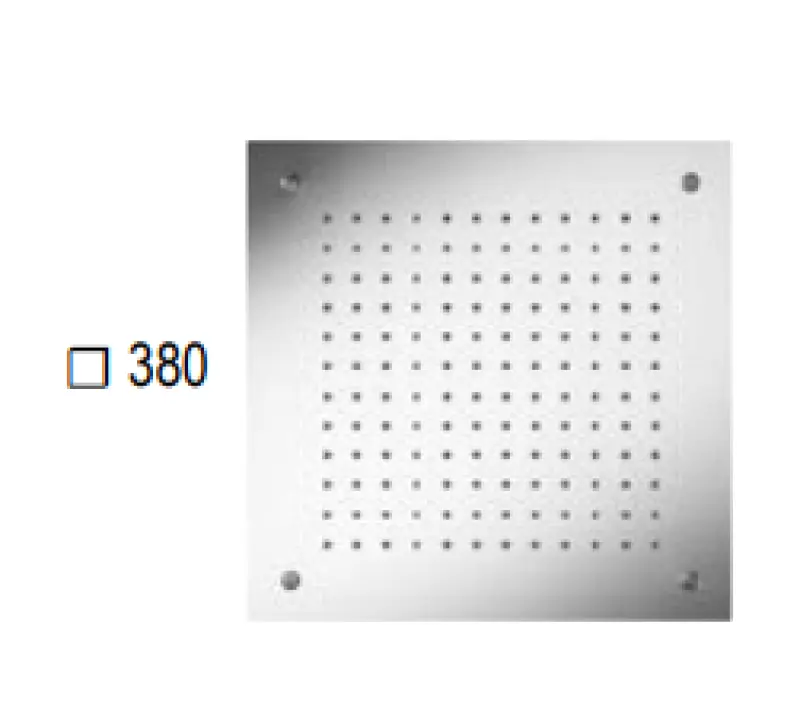 SB Square Chromotherapy Regendouche inbouw  PVD Gun Metal 1208955466