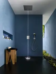 SB inbouw Regendouche plafond met icicle straat 38x38cm Mat Wit 1208955645