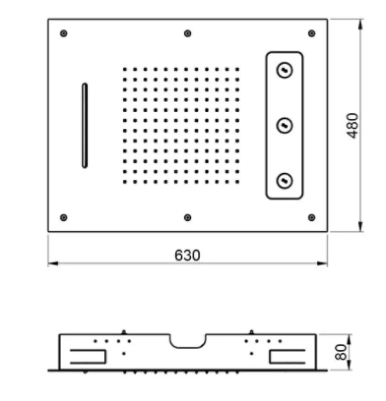 SB Spin Temptation Regendouche inbouw 3-straals PVD Koper 1208955690
