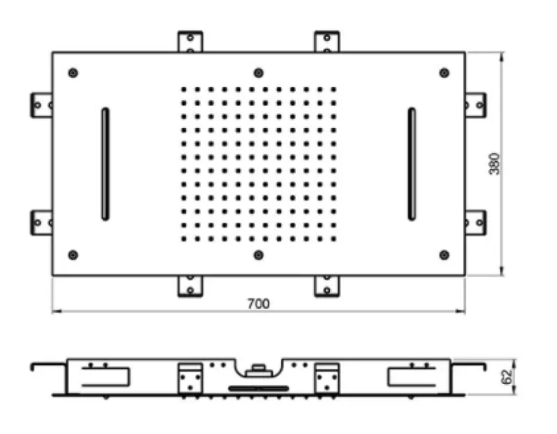 SB Temptation XXL Regendouche inbouw  rechthoek 2-straals PVD Koper 1208955708