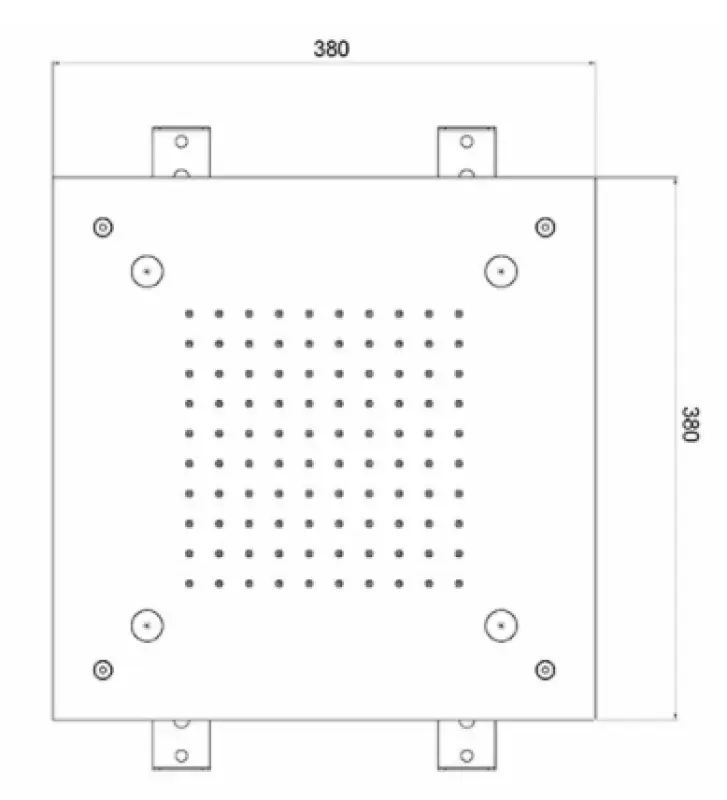 SB Mist Temptation Regendouche inbouw vierkant 2-straals 38x38cm volledig RVS 1208955718