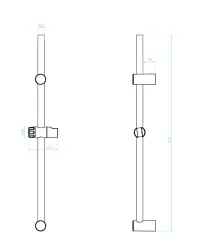 Aquadesign Tours glijstang mat zwart