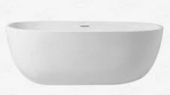 Design Bath vrijstaand ligbad 170x78cm acryl mat wit 1208956412