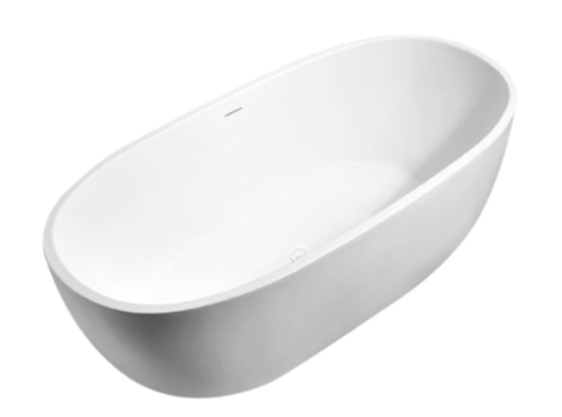 Design Bath vrijstaand ligbad 170x78cm acryl mat wit 1208956412