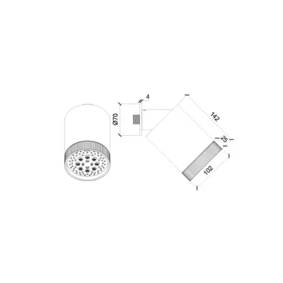 SB Round 316 Beam Multi-jet douchekop 10cm RVS PVD geborsteld gun metal 1208956680
