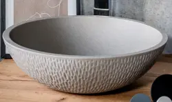 Aquadesign Wash you ronde granieten opbouw waskom kleur grijs 41cm 1208956681