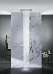 SB Square 316 Inbouw Regendouche Velvet Temptation met LED chromotherapy en waterval geborsteld PVD messing 1208956745