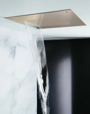 SB Square 316 Inbouw Regendouche Velvet Temptation en waterval geborsteld PVD koper 1208956751