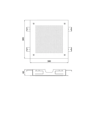 SB Square 316 Inbouw Regendouche Velvet Temptation geborsteld PVD koper