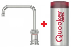 Quooker Classic Nordic Square RVS COMBI+ Kokend water 22+CNSRVS
