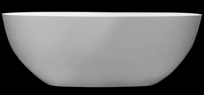 Solid-S Oval vrijstaand ligbad 170x75 mat wit solid surface wit 1208957216