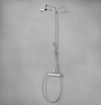 Waterevolution Flow douchecombinatie met regendouche chroom T14101