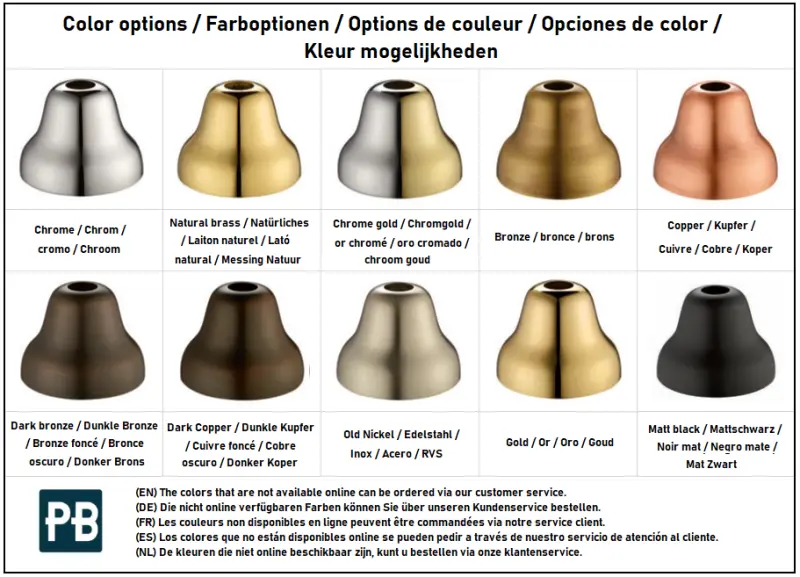 PB Unix kantelbare handdouchehouder chroom 1208958352