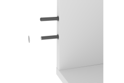 Bumper, recessed, long magnet, white 1208958887