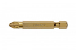 Hoegert Schroevendraaierbit PZ2 50 mm S2 staal titanium gecoat 2-stuks verpakking 1208959901