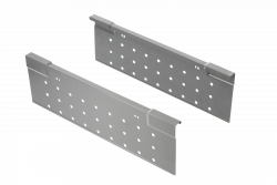 Perforated side wall, 400mm for MODERN BOX SQUARE tall drawer, white 1208964573