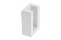 Rectangular socket without end cap,  white 1208966341